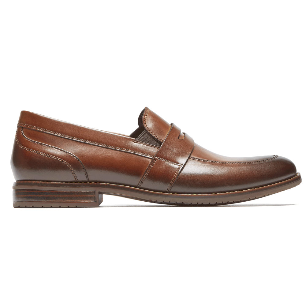 Mocassins Rockport Homem Marrom - Style Purpose 3 Double Gore Penny - 48029IEHU